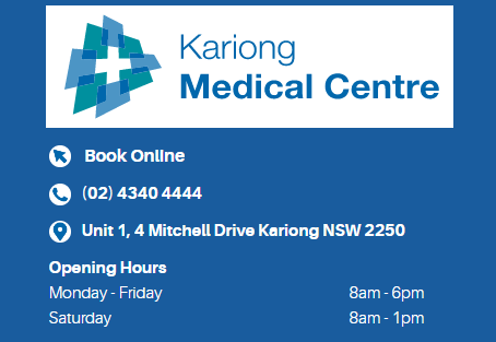 Happy Belated New Year from Kariong Medical Centre